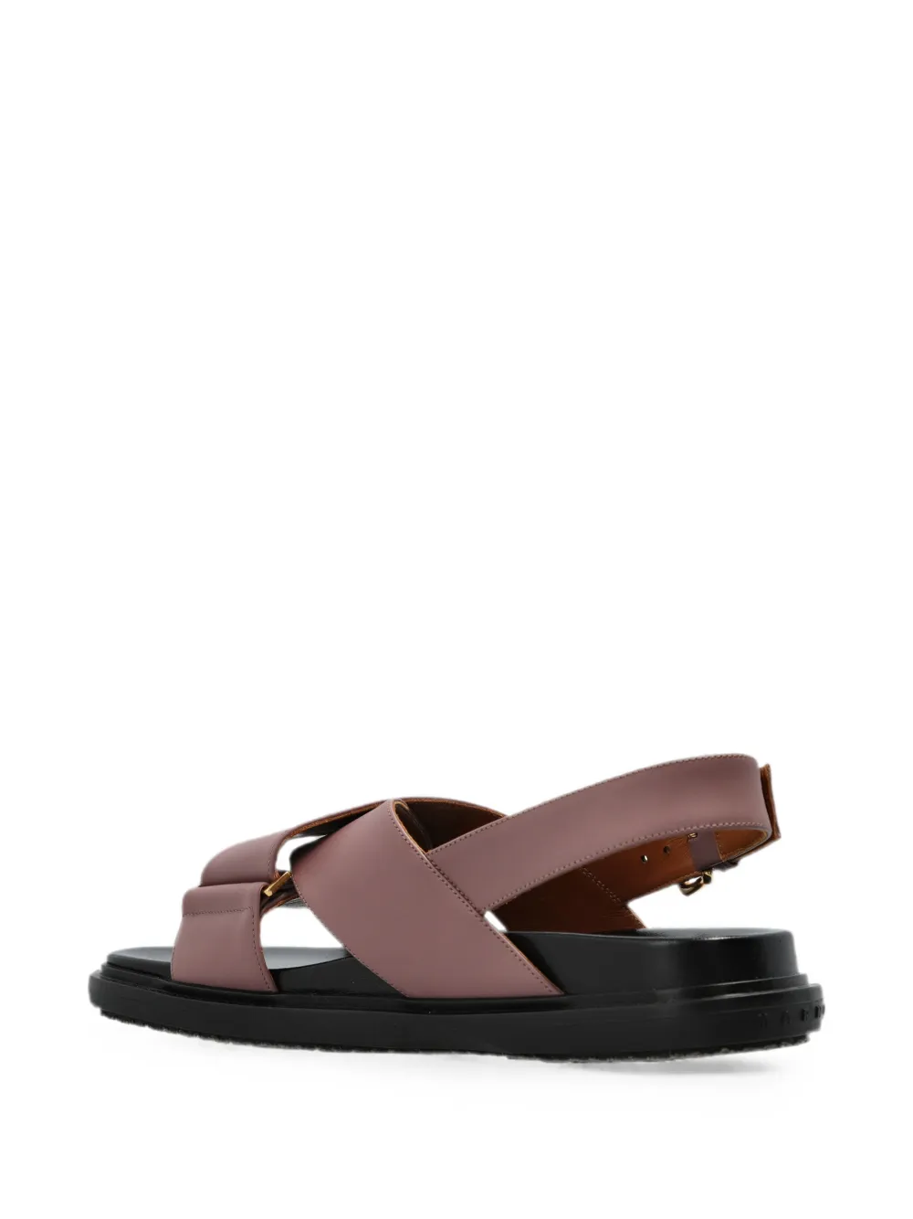 Marni criss-cross buckled sandals Roze