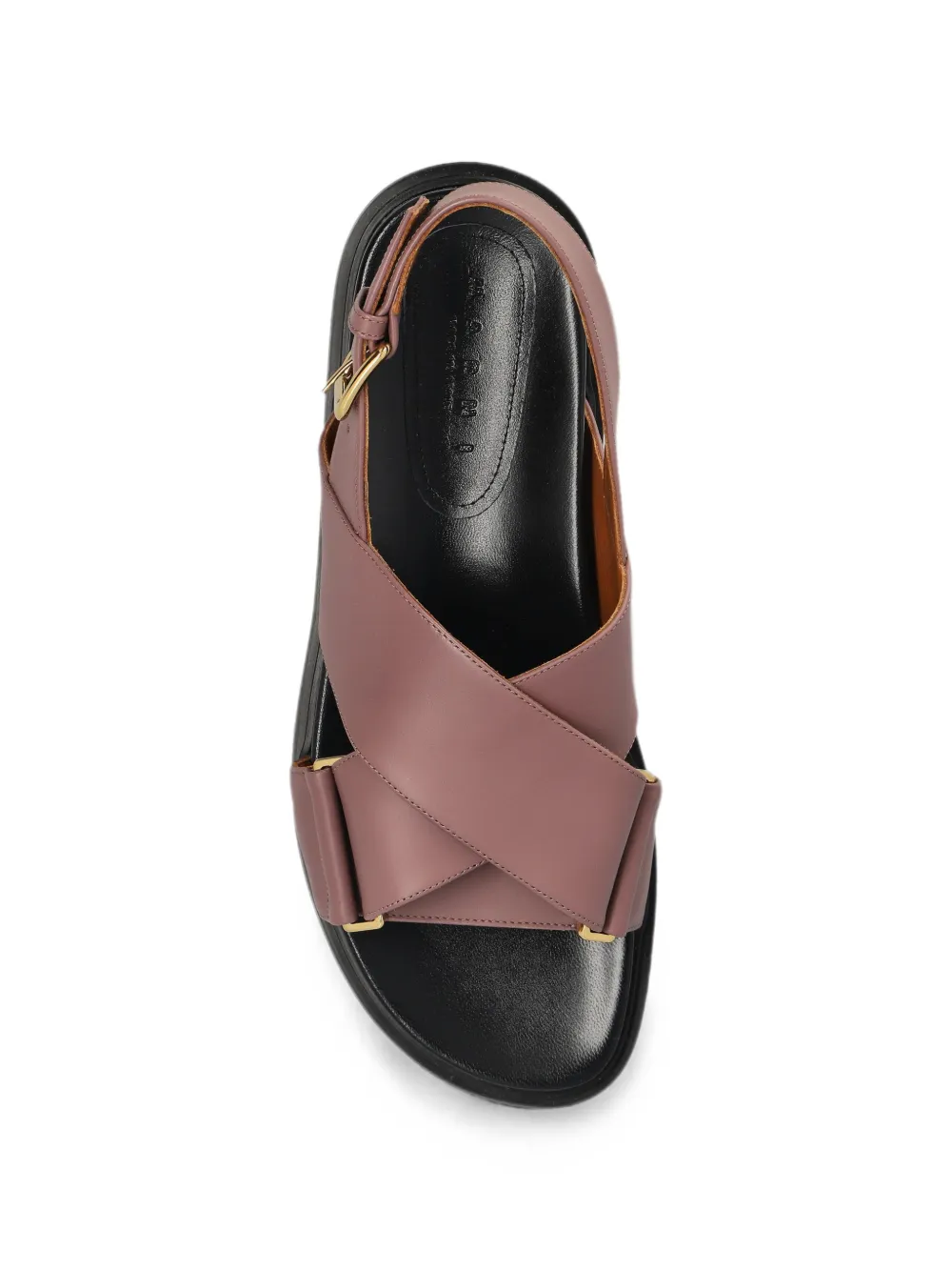 Marni criss-cross buckled sandals Roze