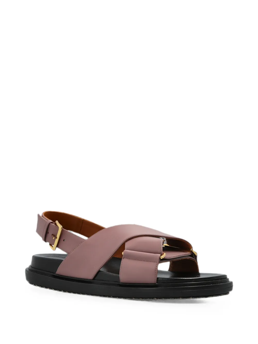Marni criss-cross buckled sandals Roze