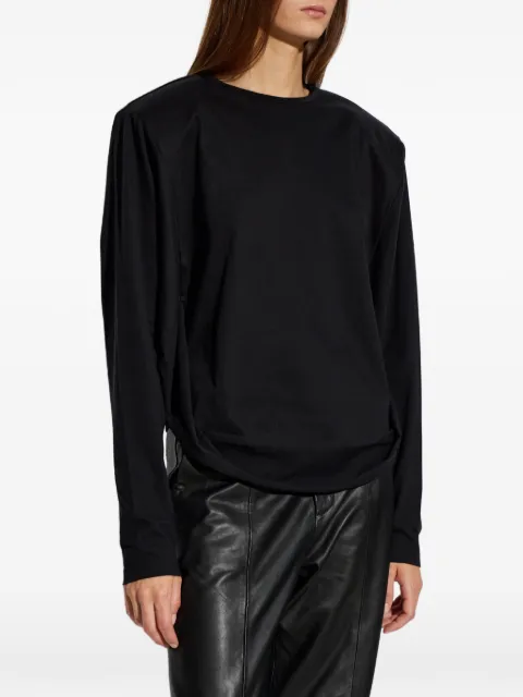 IRO Arum padded-shoulder top