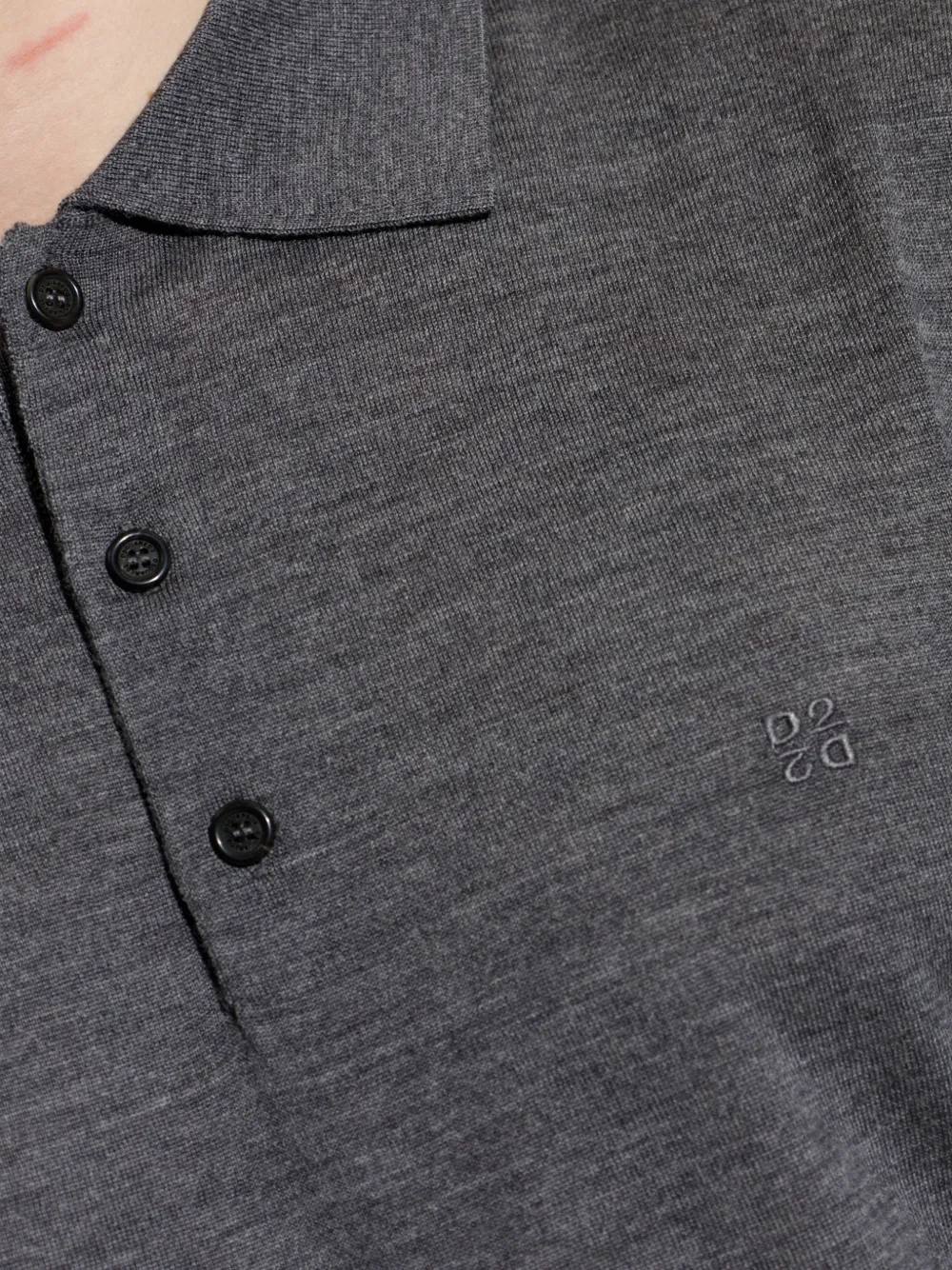 DSQUARED2 Upside Down D2 poloshirt met korte mouwen Grijs