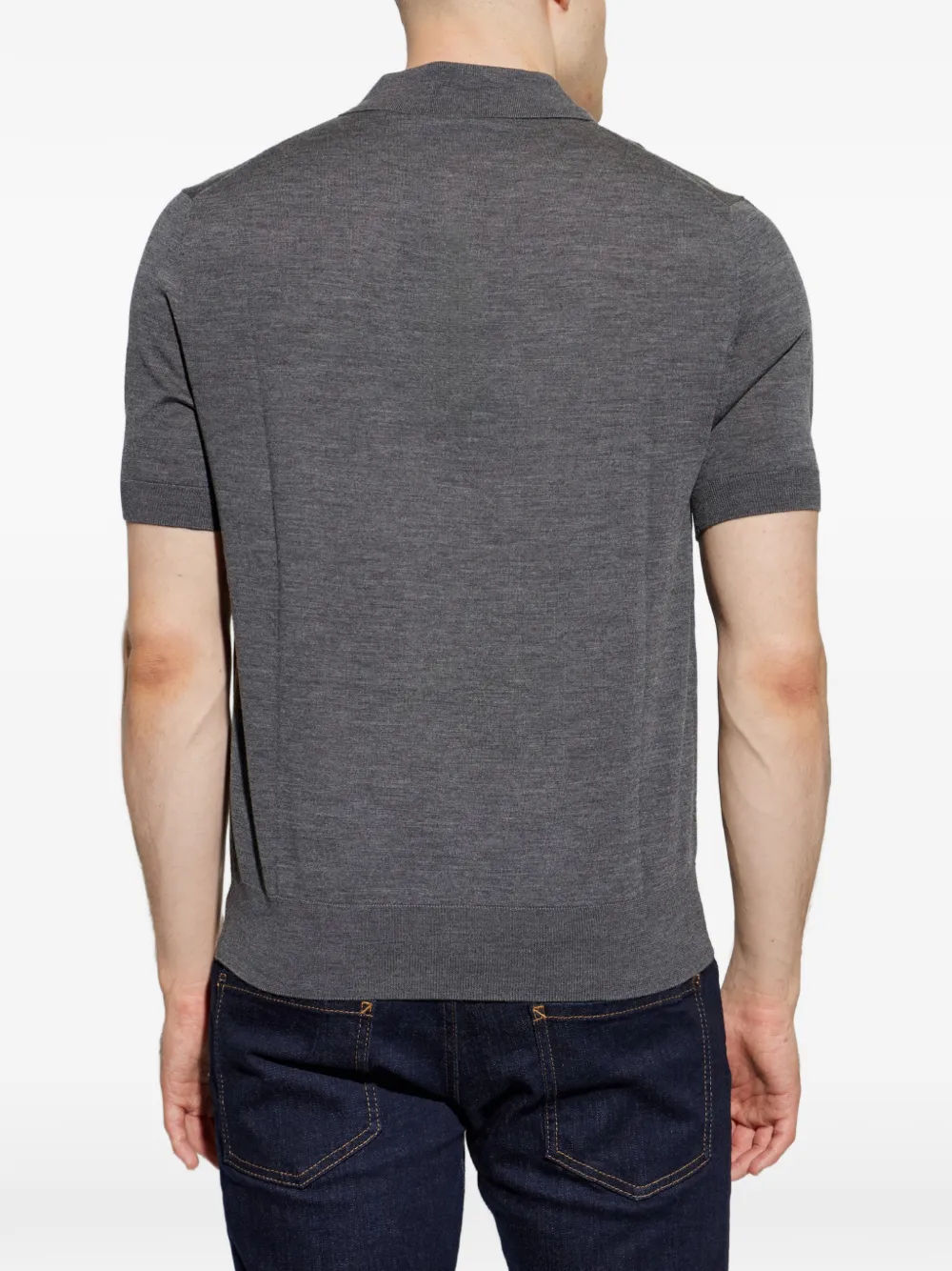 DSQUARED2 Upside Down D2 poloshirt met korte mouwen Grijs