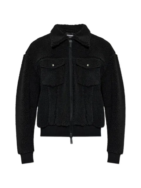 DSQUARED2 fleece zip-up jacket