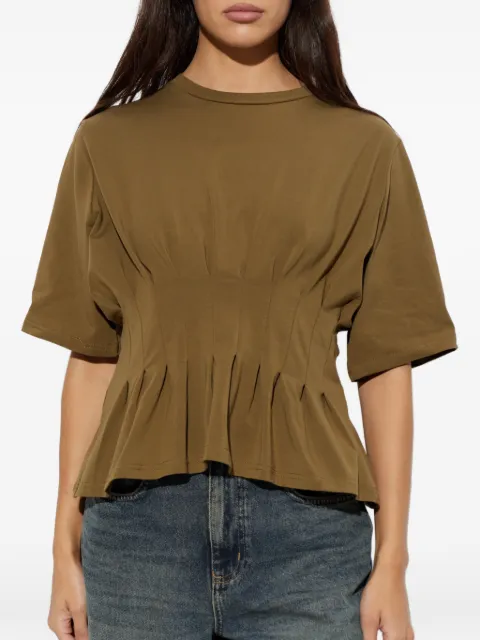 Gestuz GZinez pleated peplum T-shirt
