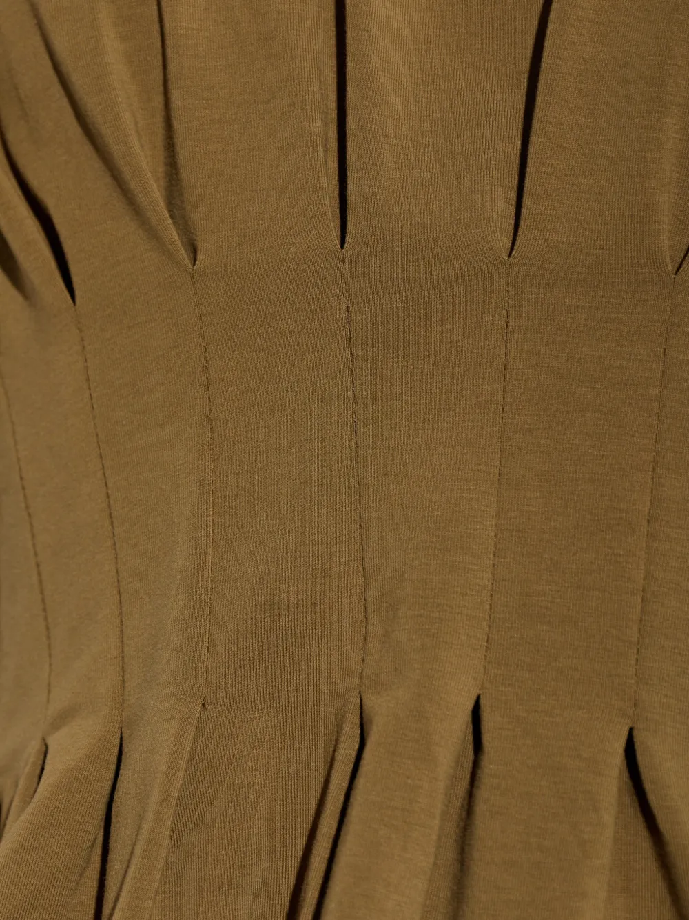 Gestuz GZinez geplooid peplum T-shirt Groen