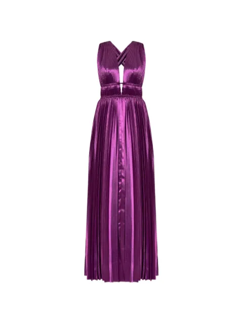 Ulla Johnson Lena pleated satin-finish maxi dress
