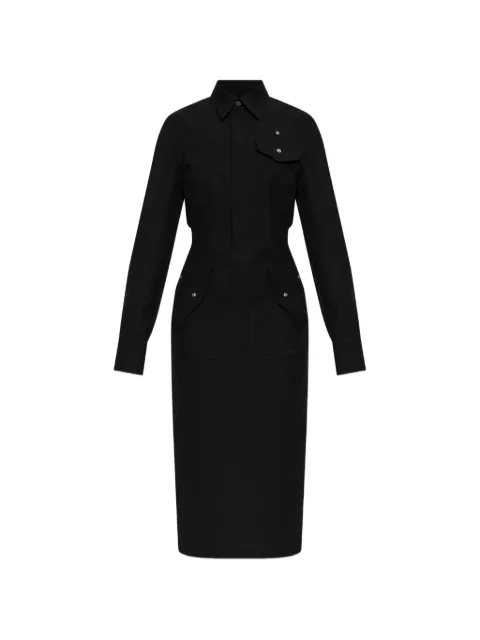 DSQUARED2 button-down long-sleeve midi dress