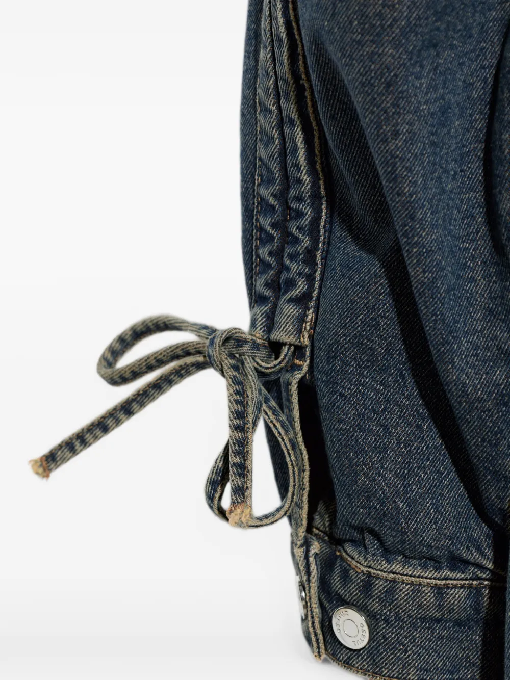 Gestuz GZusara denim jack met strikdetail Blauw