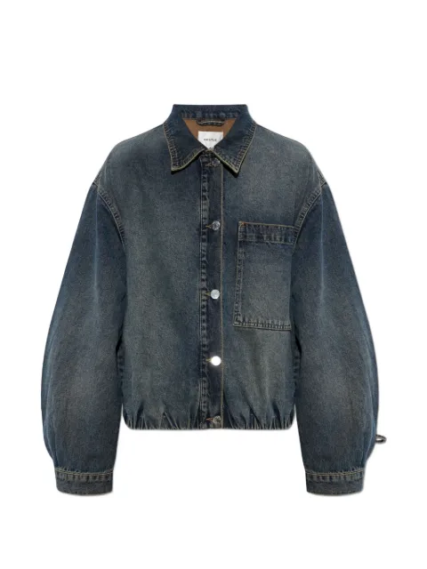 Gestuz GZsusara bow-detail denim jacket