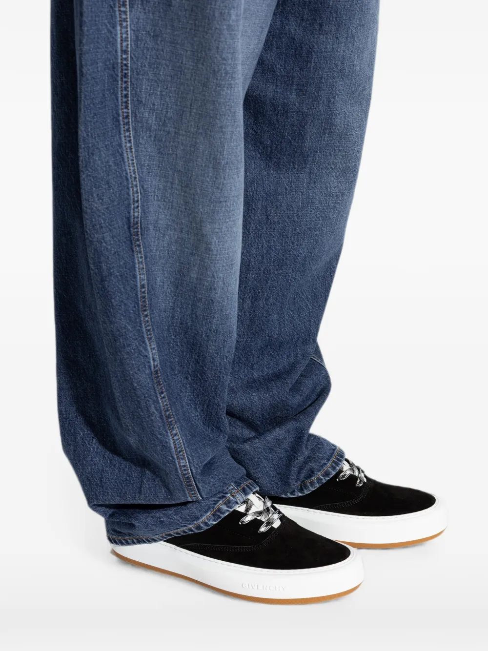 Givenchy New City suede sneakers Zwart