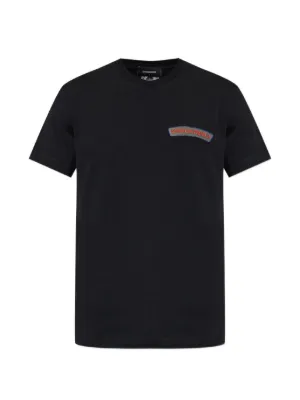 Saint Laurent logo-print Cotton t-shirt | Black | FARFETCH