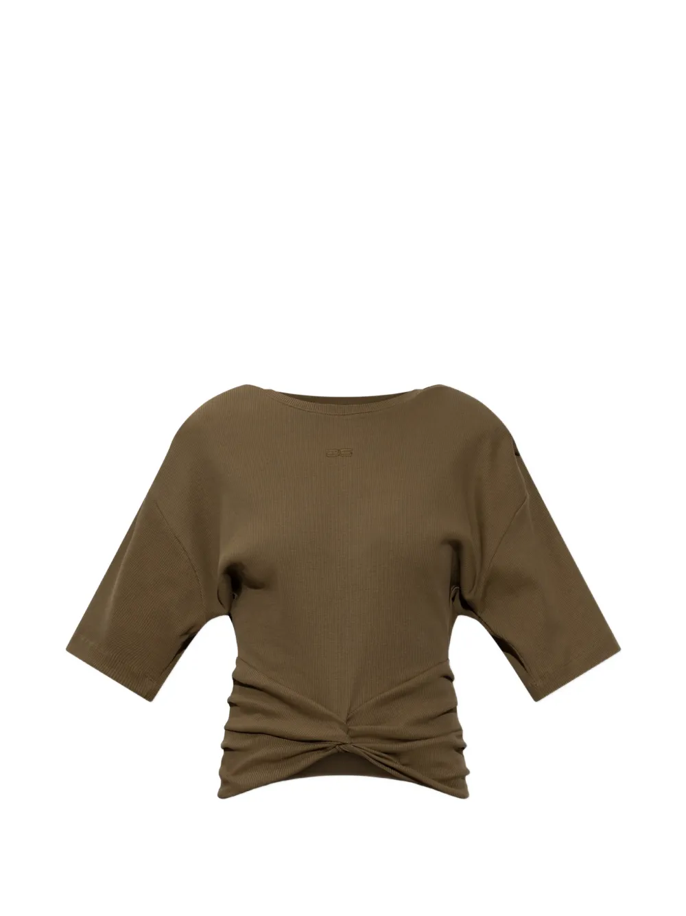 Gestuz Gzbetty twist-detail T-shirt - Verde