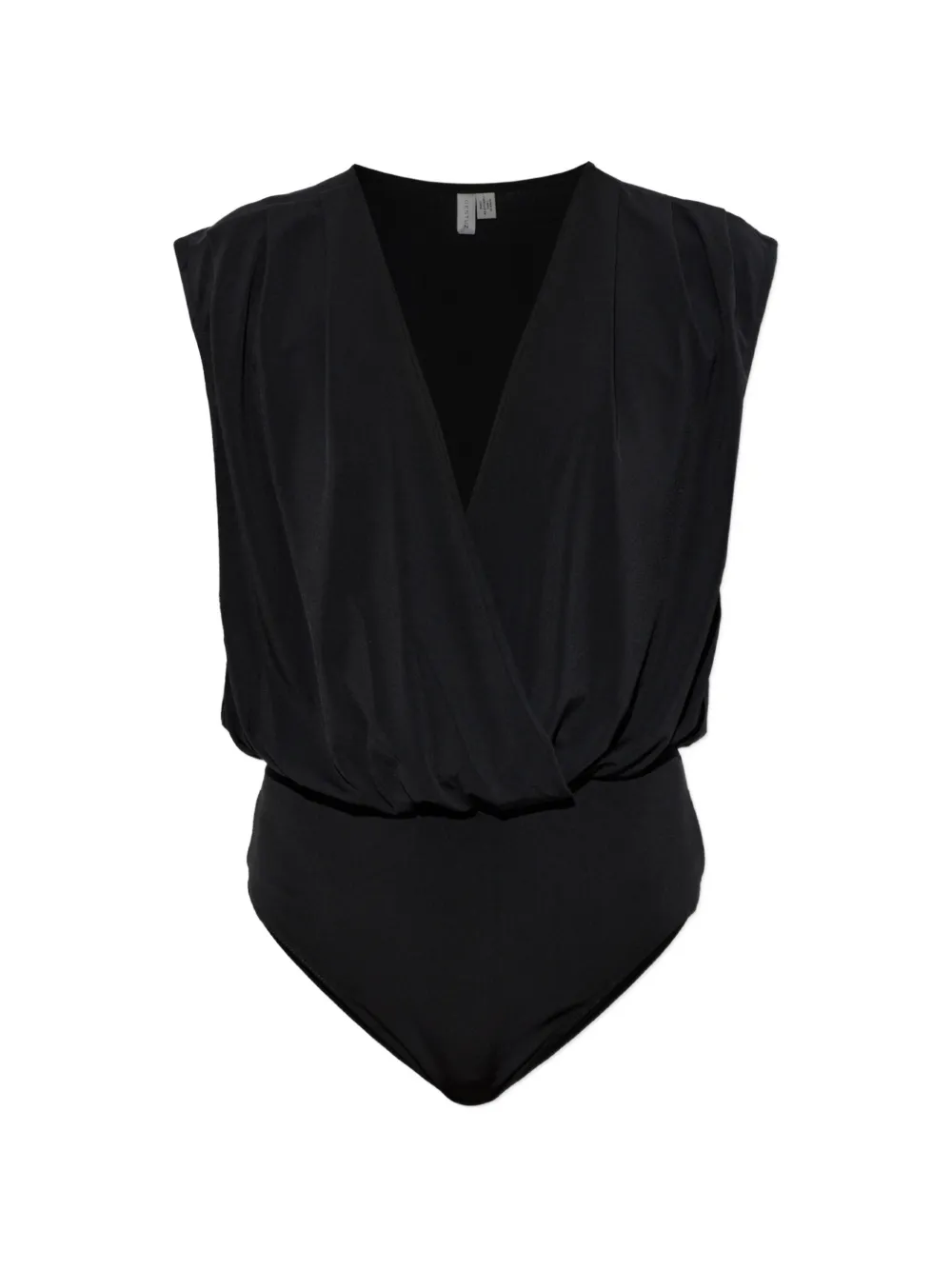 Gestuz Gznadie Wrap-style Bodysuit In Black