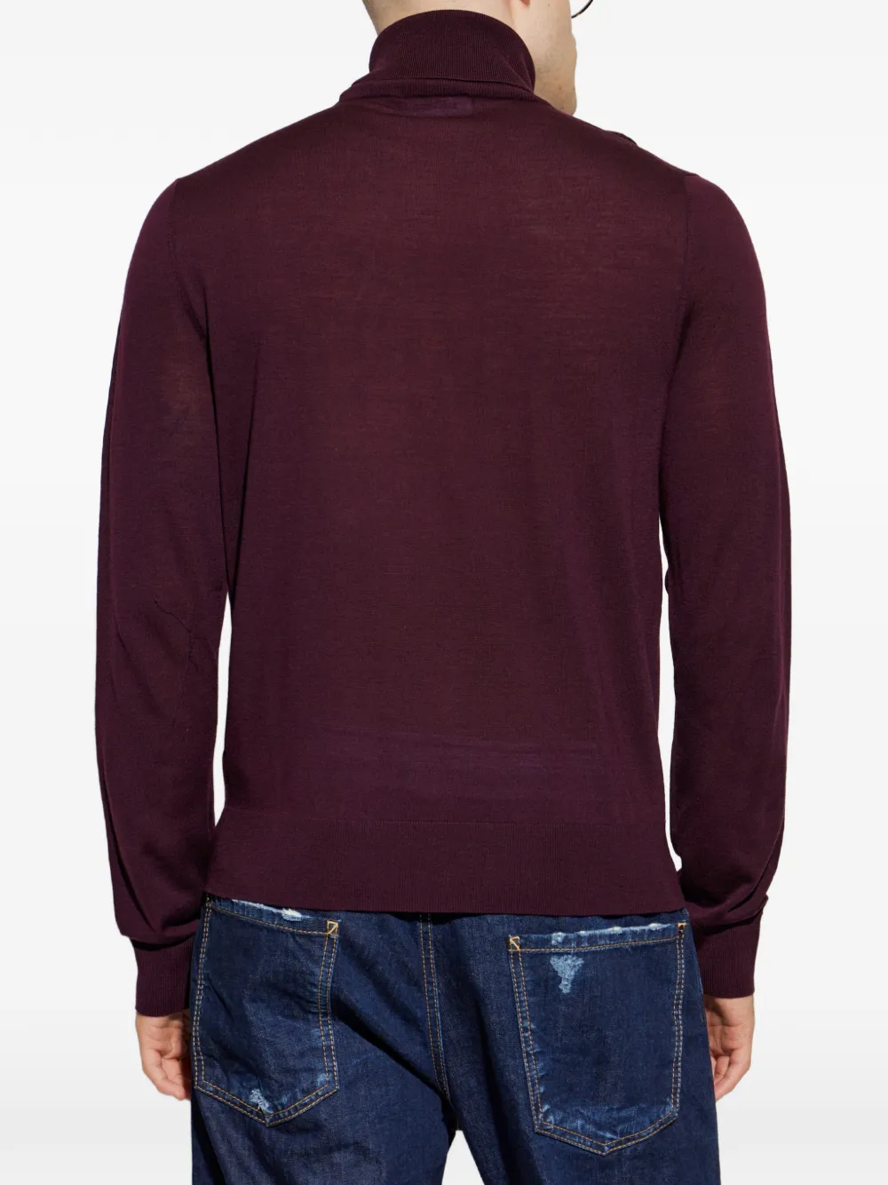 DSQUARED2 T-shirt met geborduurd logo en col Rood