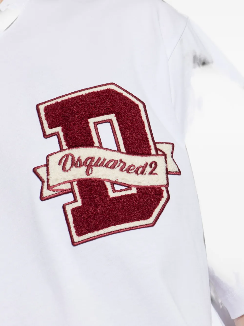 DSQUARED2 T-shirt met logopatch Wit