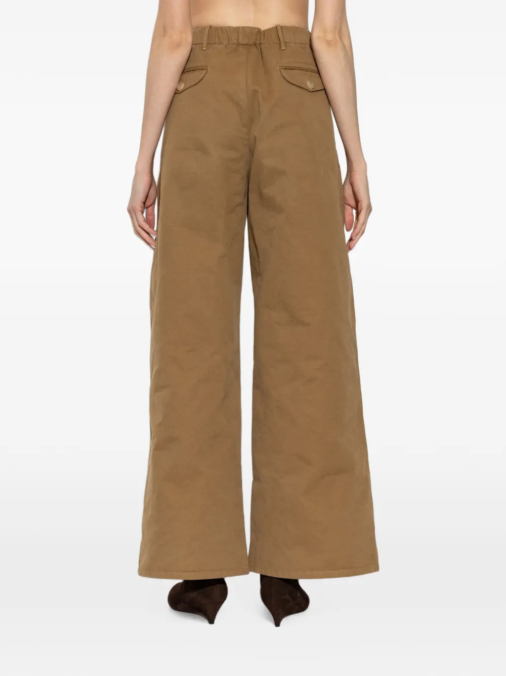 Jil Sander Straight plooibroek Bruin