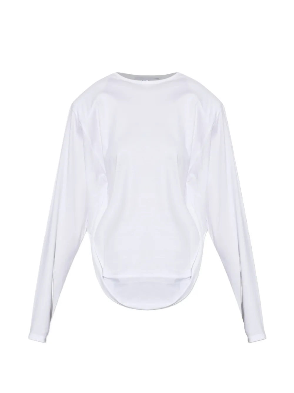 IRO Arum ruffled long-sleeve T-shirt - Weiß
