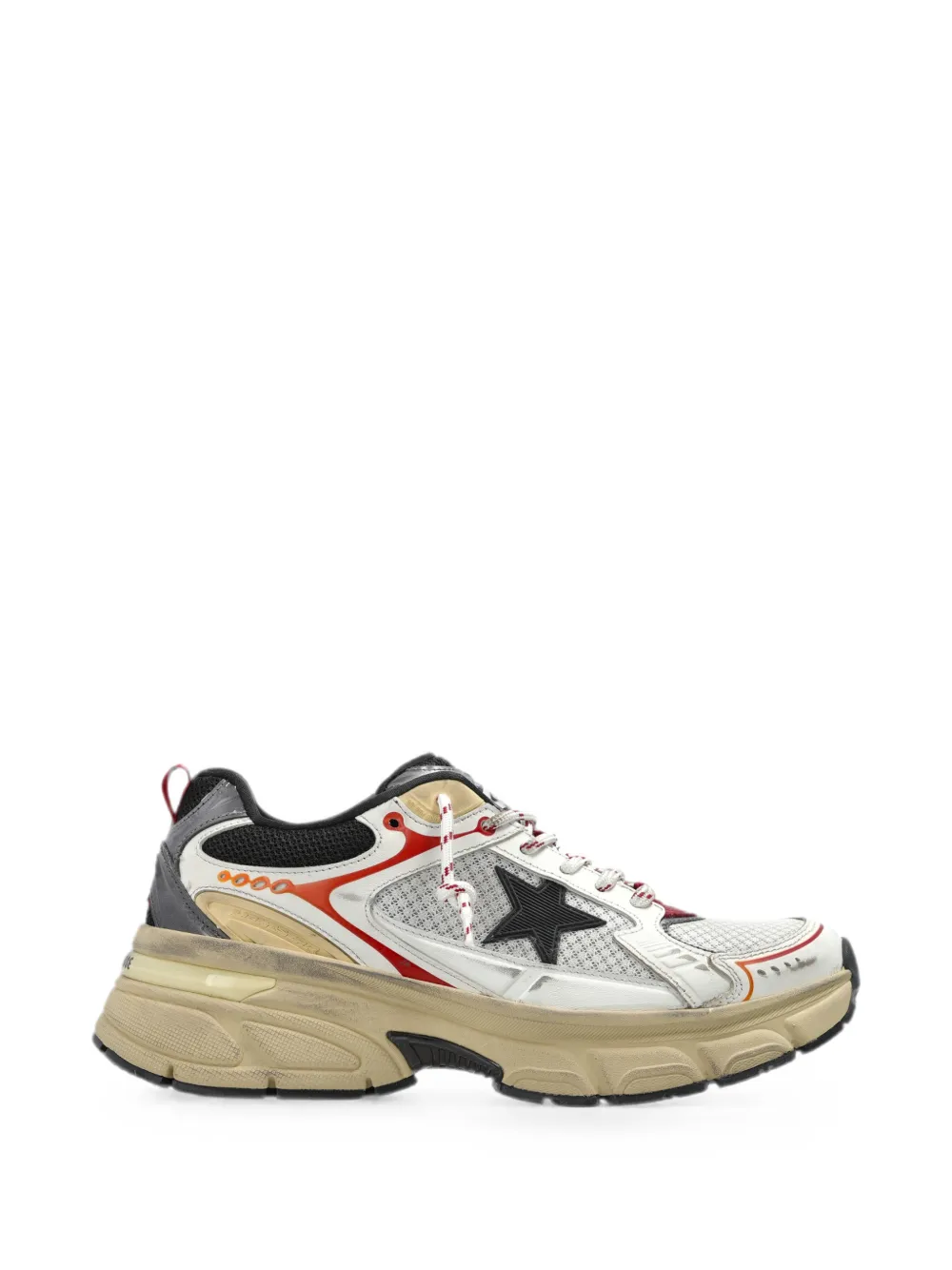 Golden Goose Lightstar mesh-panel sneakers - Weiß