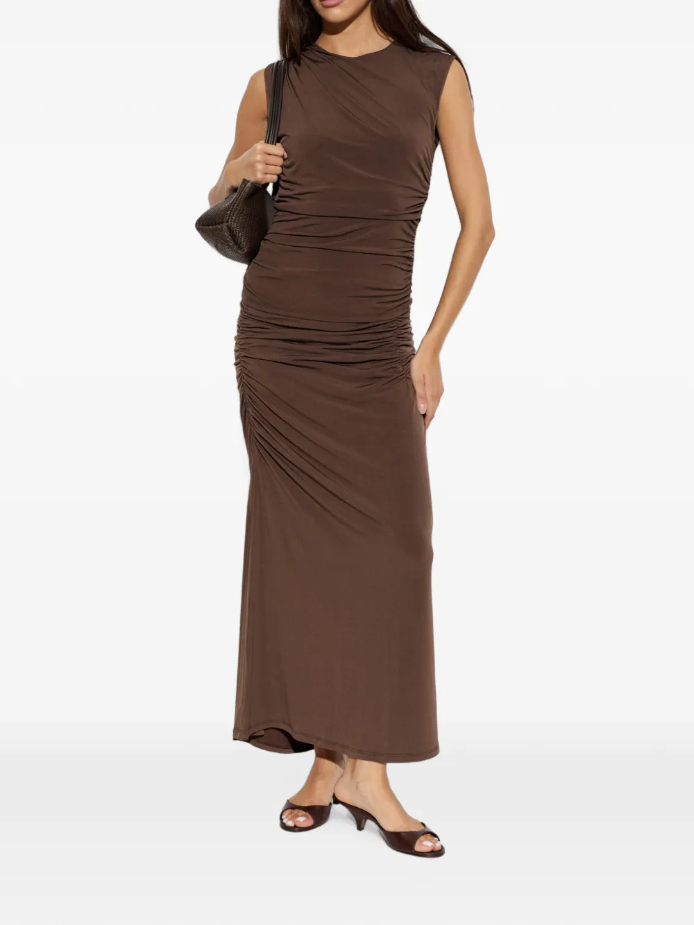 Gestuz Gzsaily tanktop met ruches Bruin