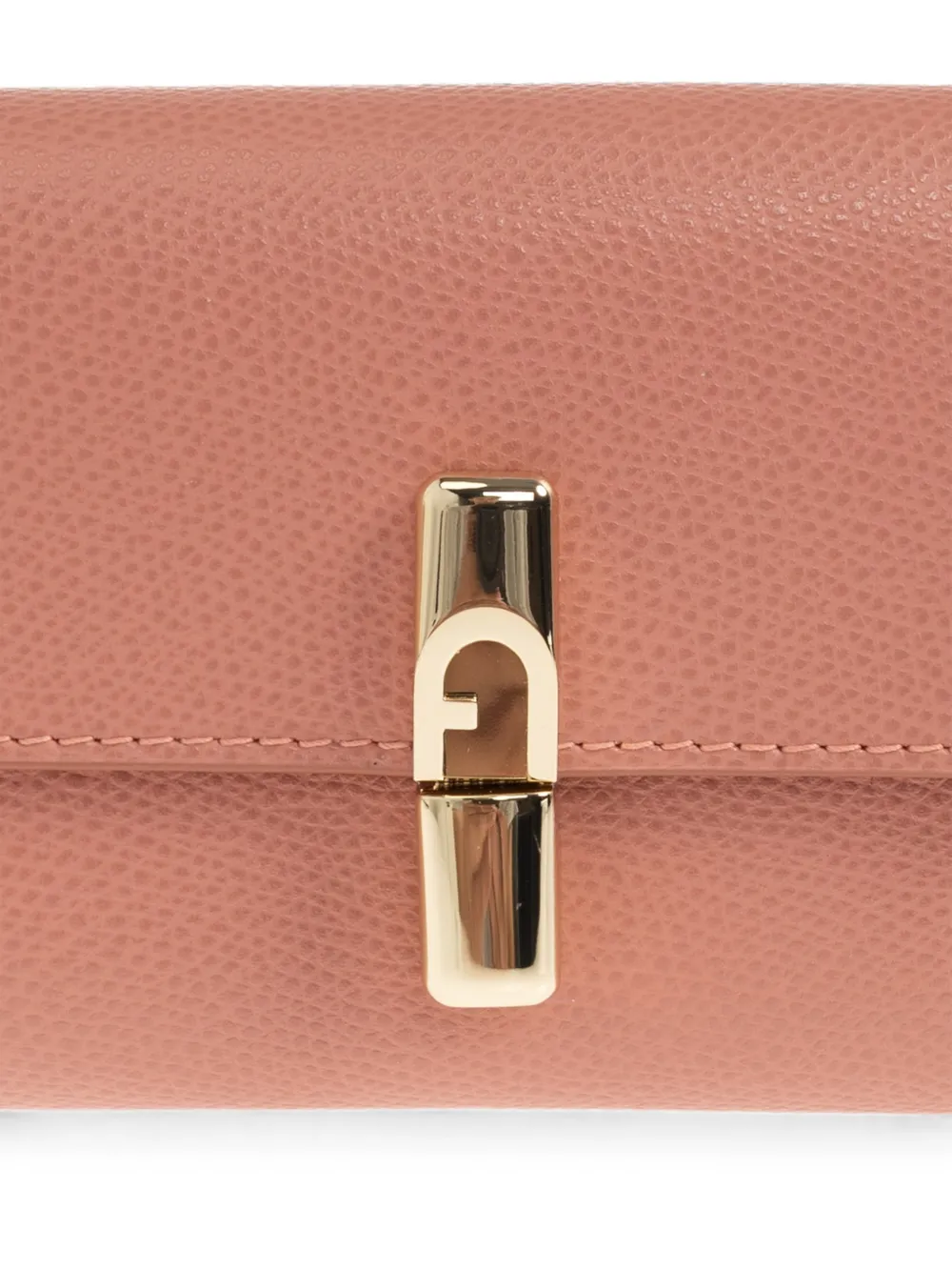 Furla Iride leren portemonnee met logoplakkaat Roze