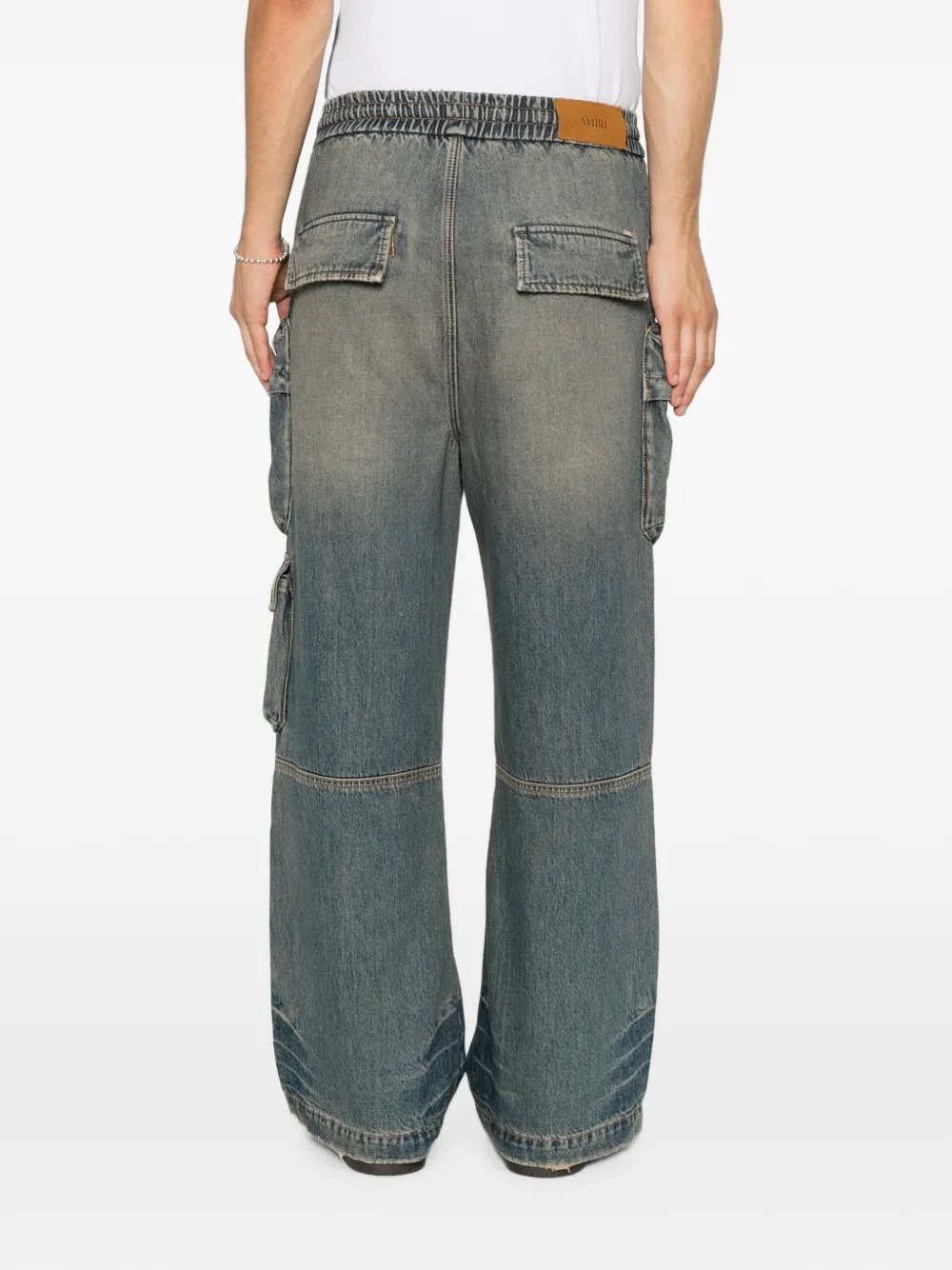 AMIRI Cargo broek met trekkoord Blauw