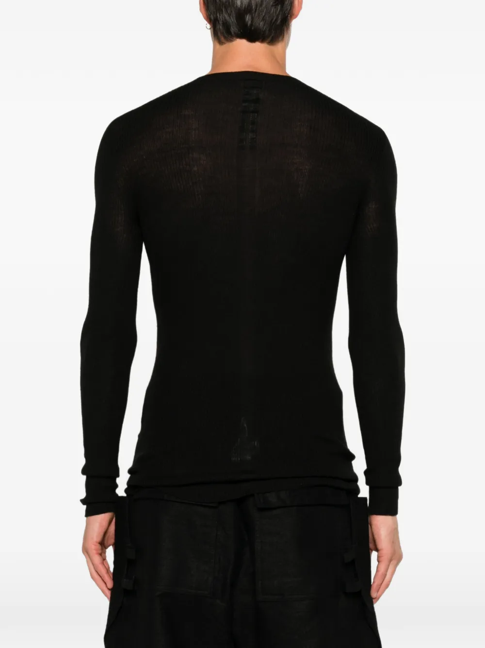 Rick Owens Geribbelde trui Zwart