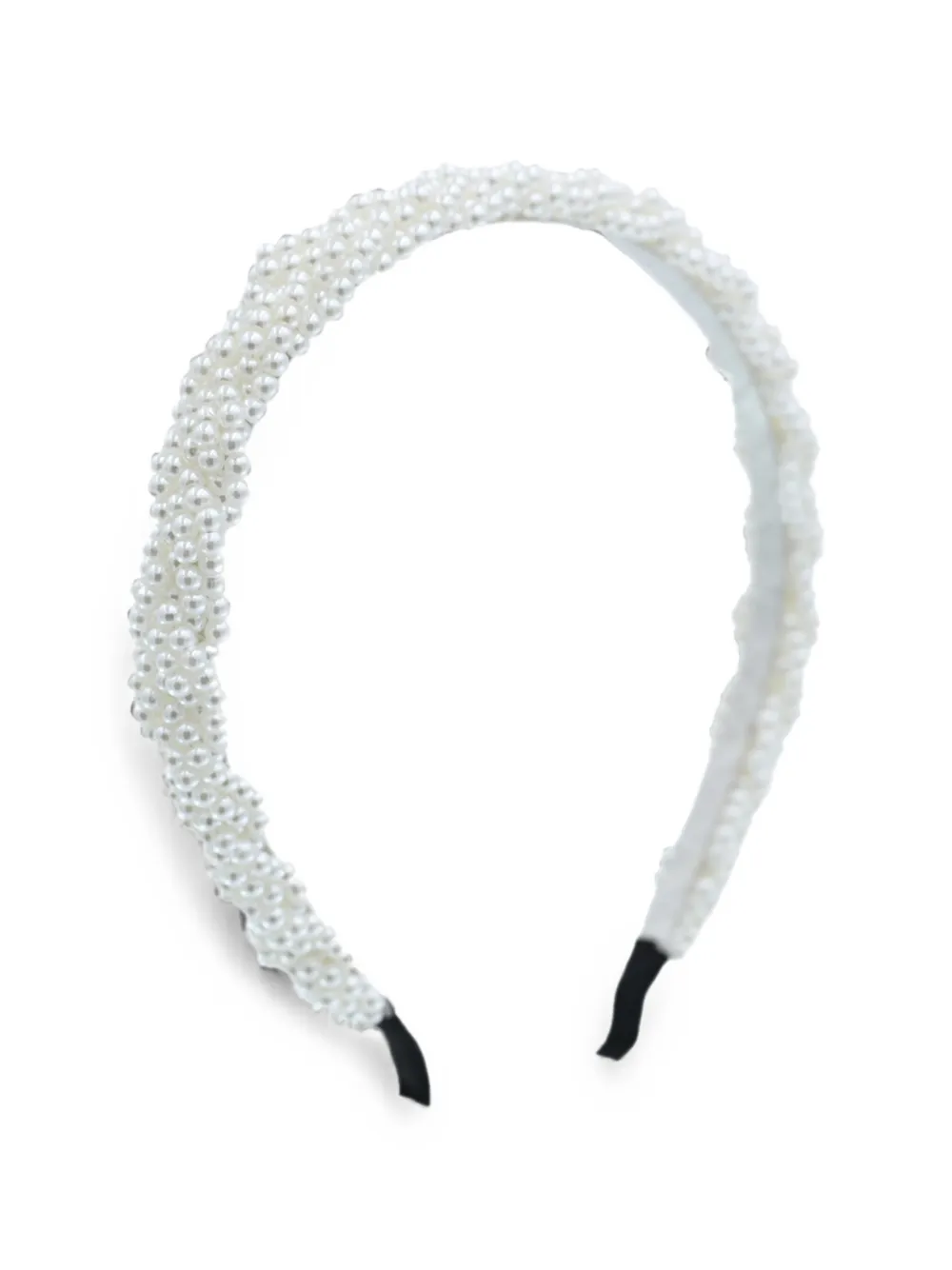 Tulleen faux-pearl headband - White