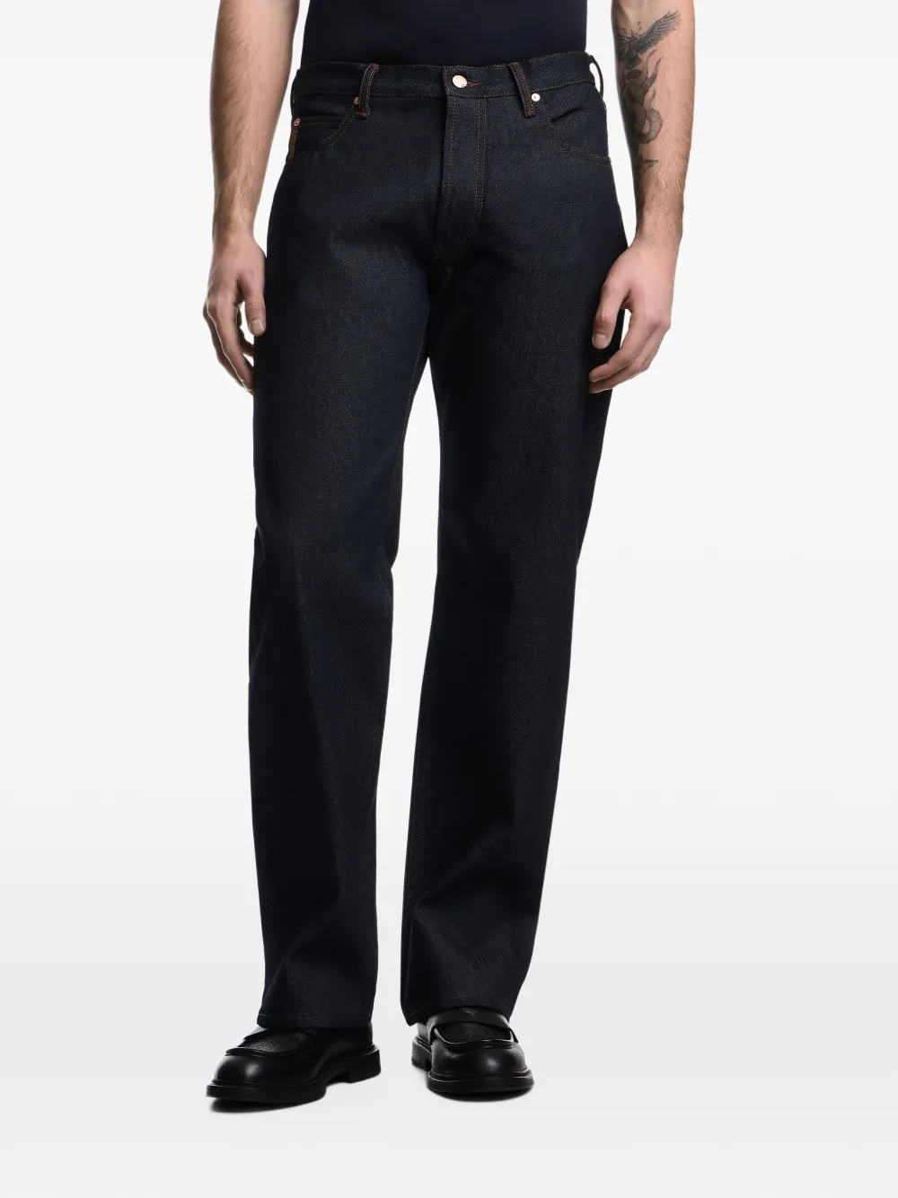 Emporio Armani J70 katoenen jeans Blauw