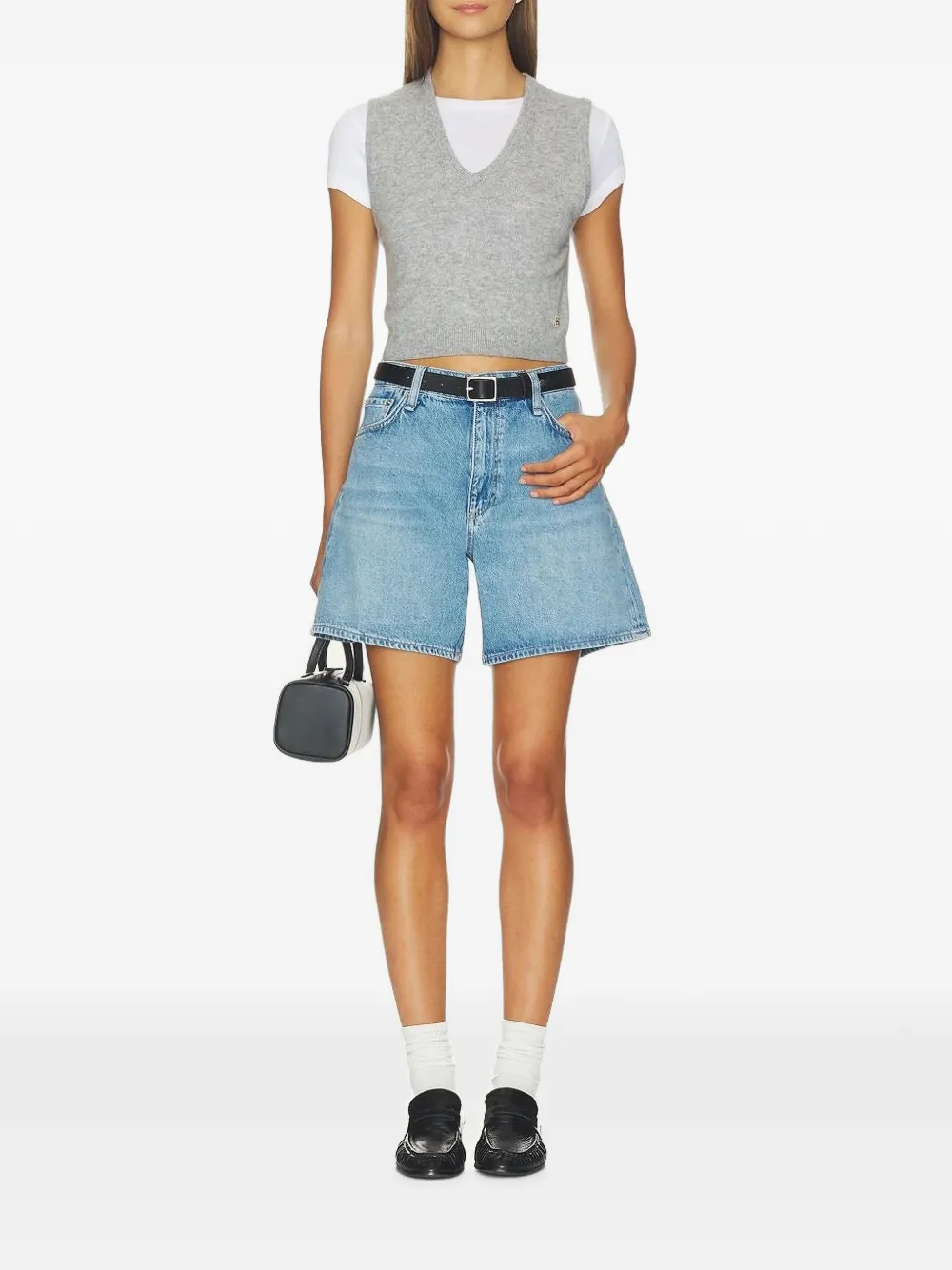 rag & bone Kaia denim shorts Blauw