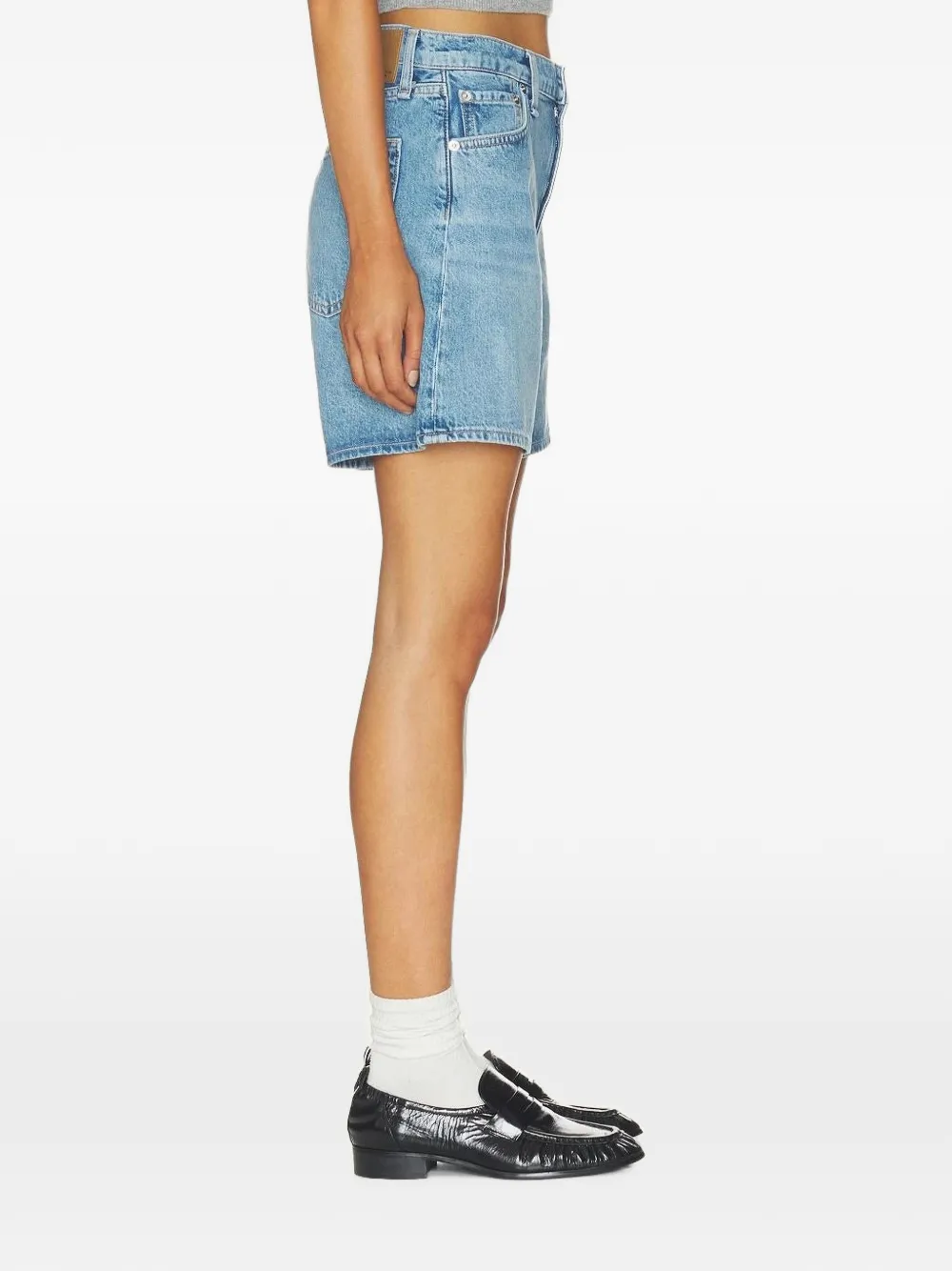 rag & bone Kaia denim shorts Blauw