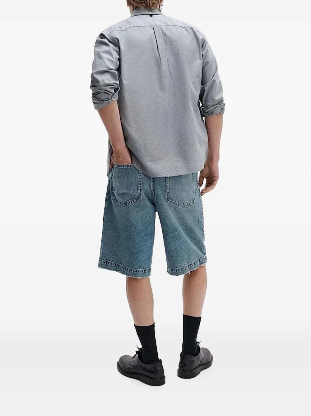 rag & bone Shorts met wijde pijpen Blauw
