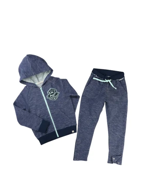 Billybandit logo-patch zip-up tracksuit