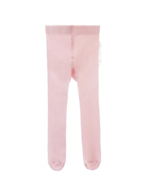 BANBLU ruffle-trimmed pom-pom tights