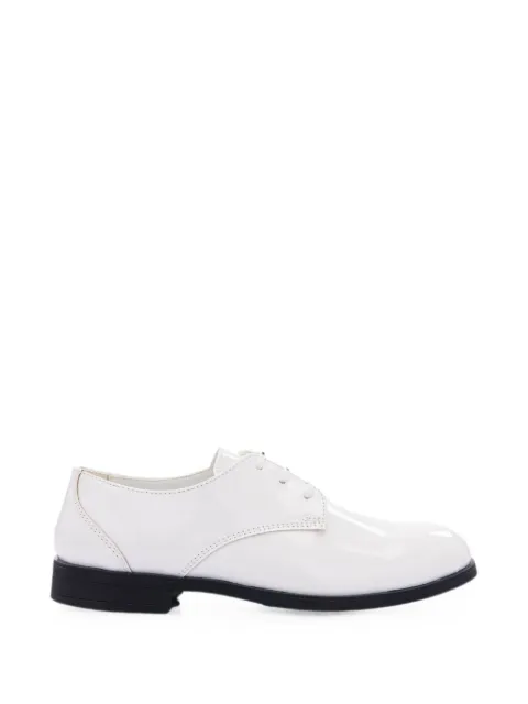 Moustache patent-finish brogues