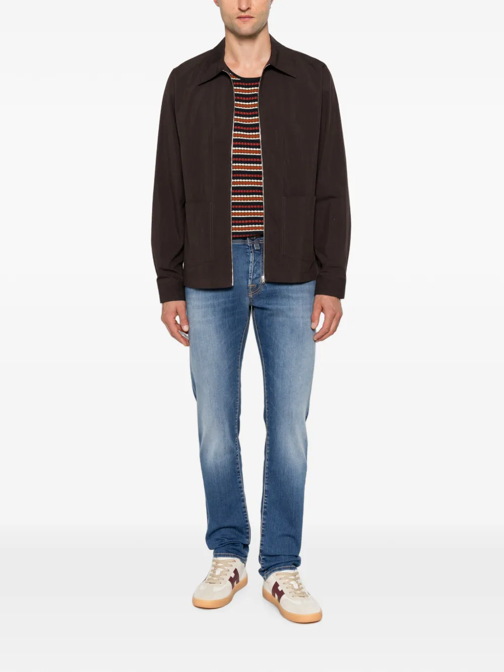 Jacob Cohën Straight jeans met vervaagd effect Blauw