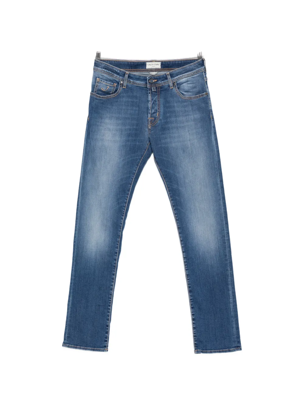Jacob Cohën faded straight-leg jeans - Blau