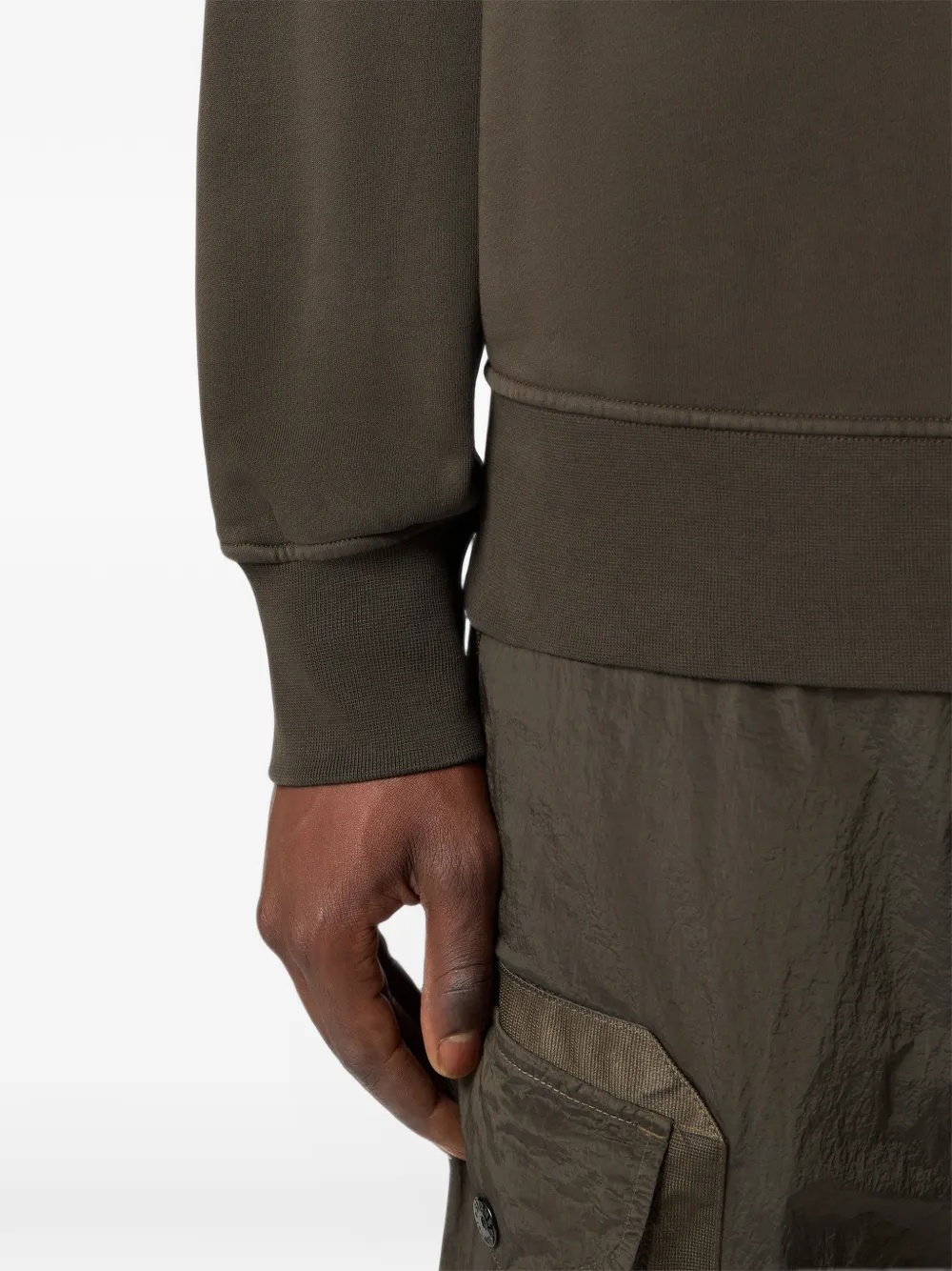 Stone Island Sweater met logopatch Grijs