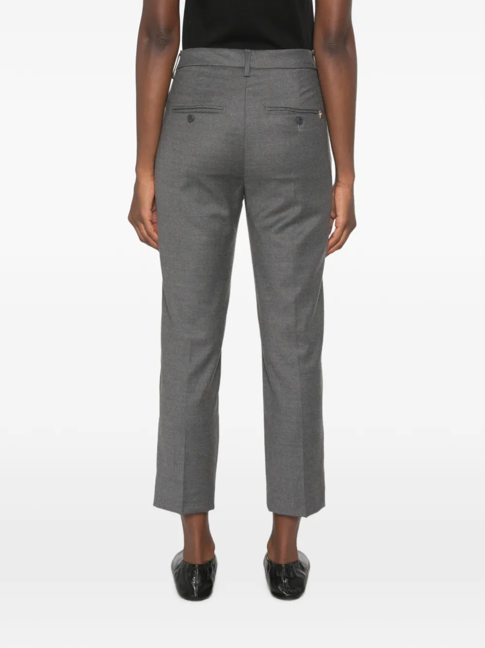 DONDUP Straight wollen broek Grijs