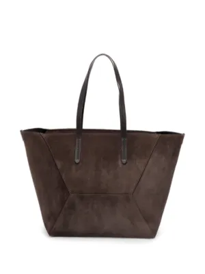Brunello Cucinelli BC Duo Leather Tote Bag | Brown | FARFETCH