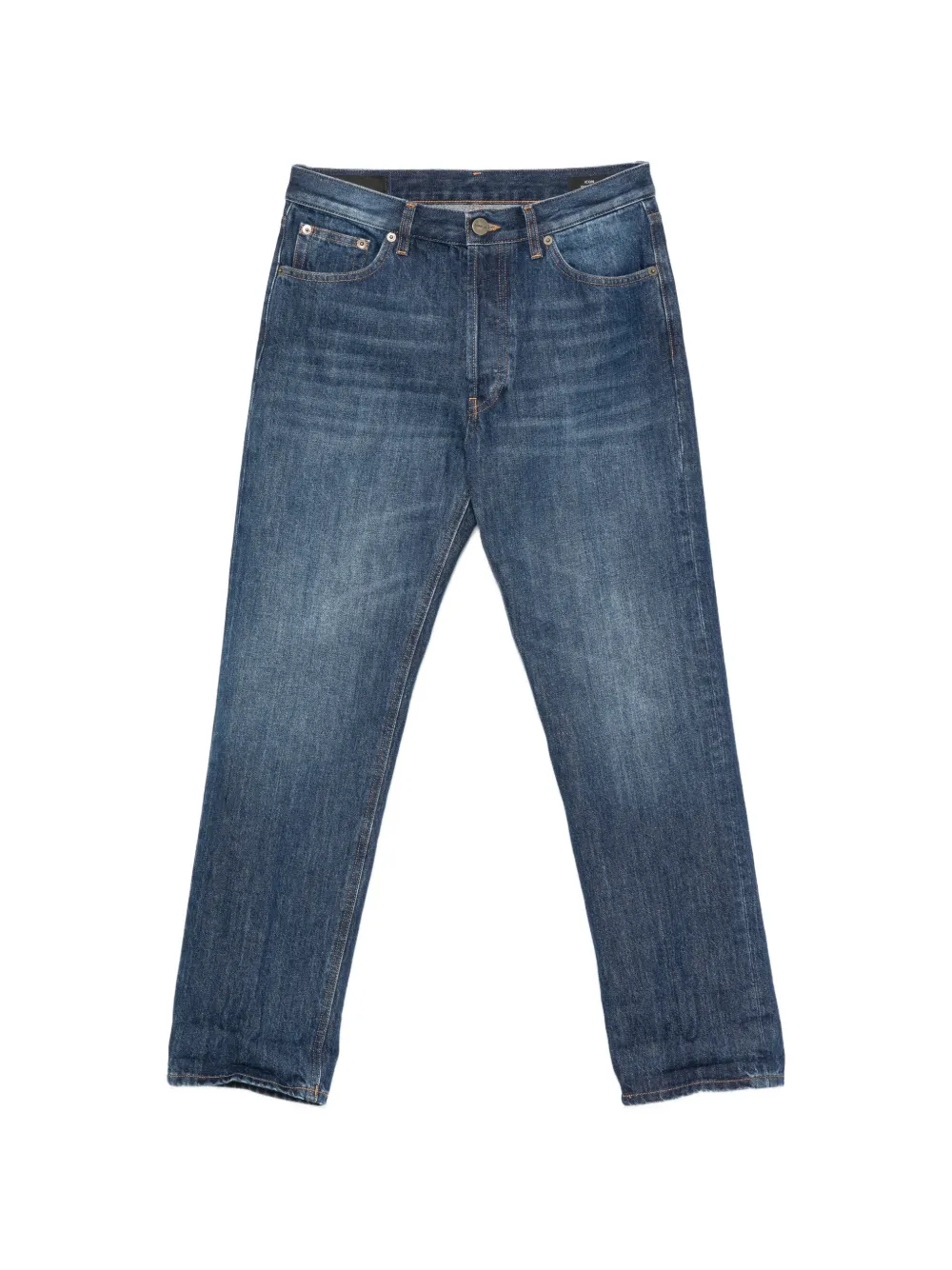 DONDUP faded-effect turn-up jeans - Blau