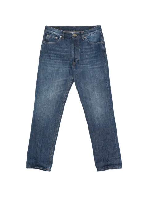 DONDUP faded-effect turn-up jeans
