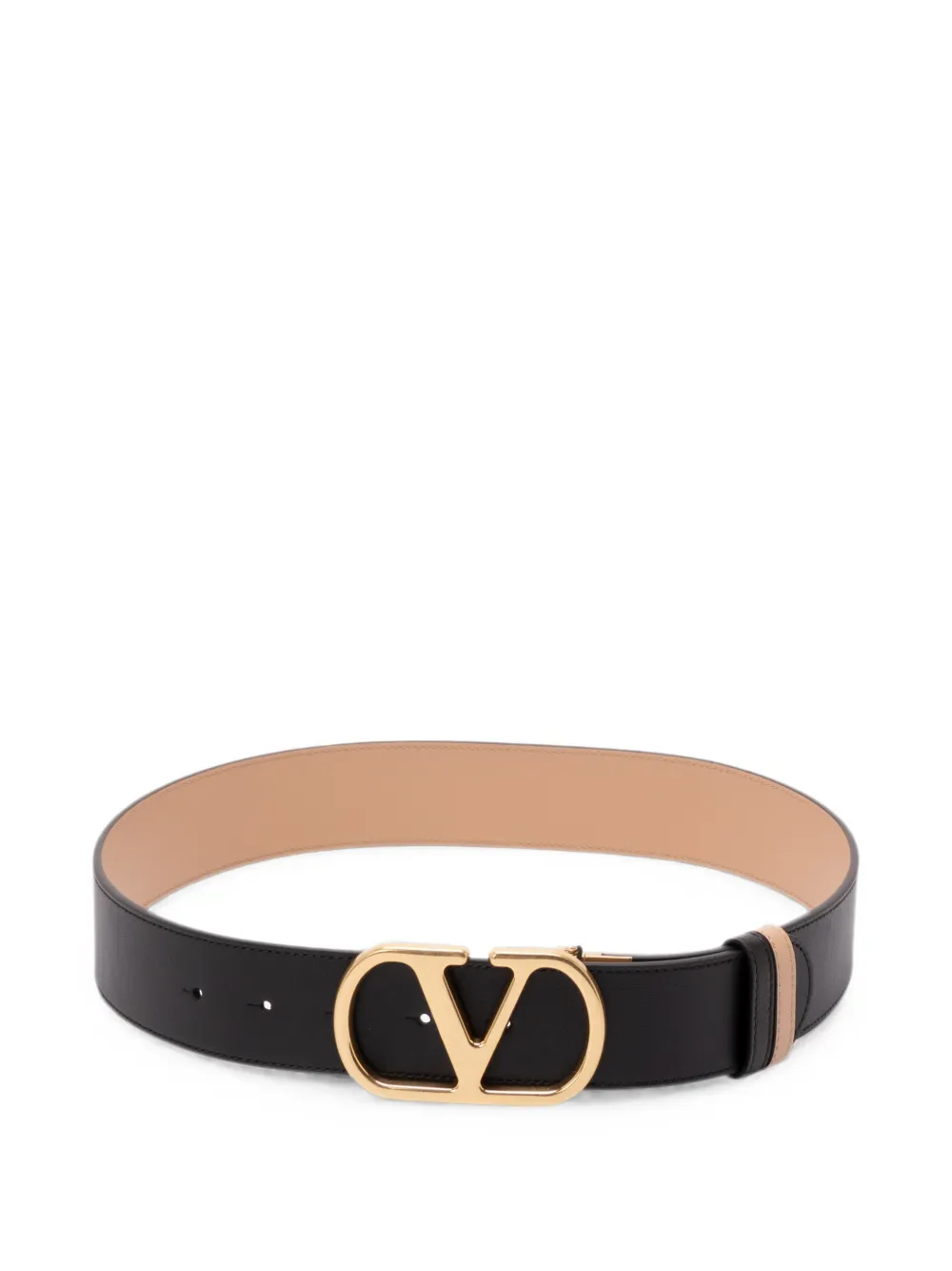 Valentino Garavani VLogo leather belt - Nero