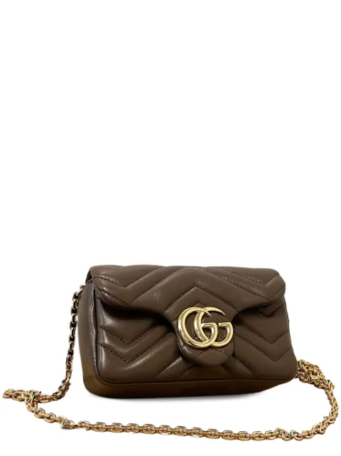 Gucci mini sac Marmont à design matelassé en cuir