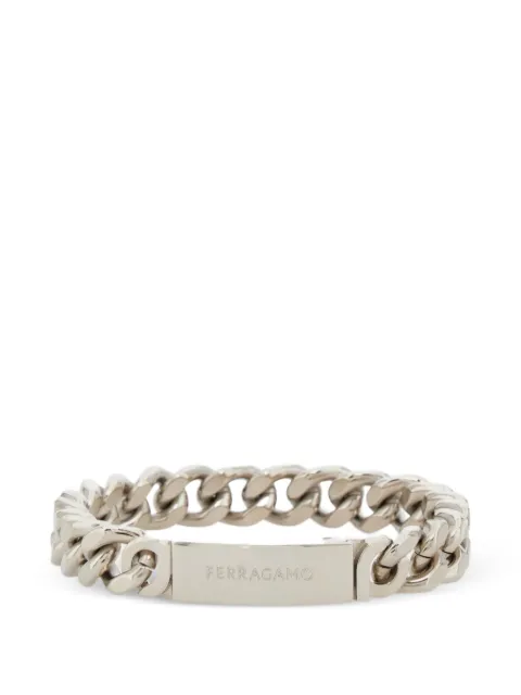 Ferragamo Pulseira de corrente groumet com logo gravado