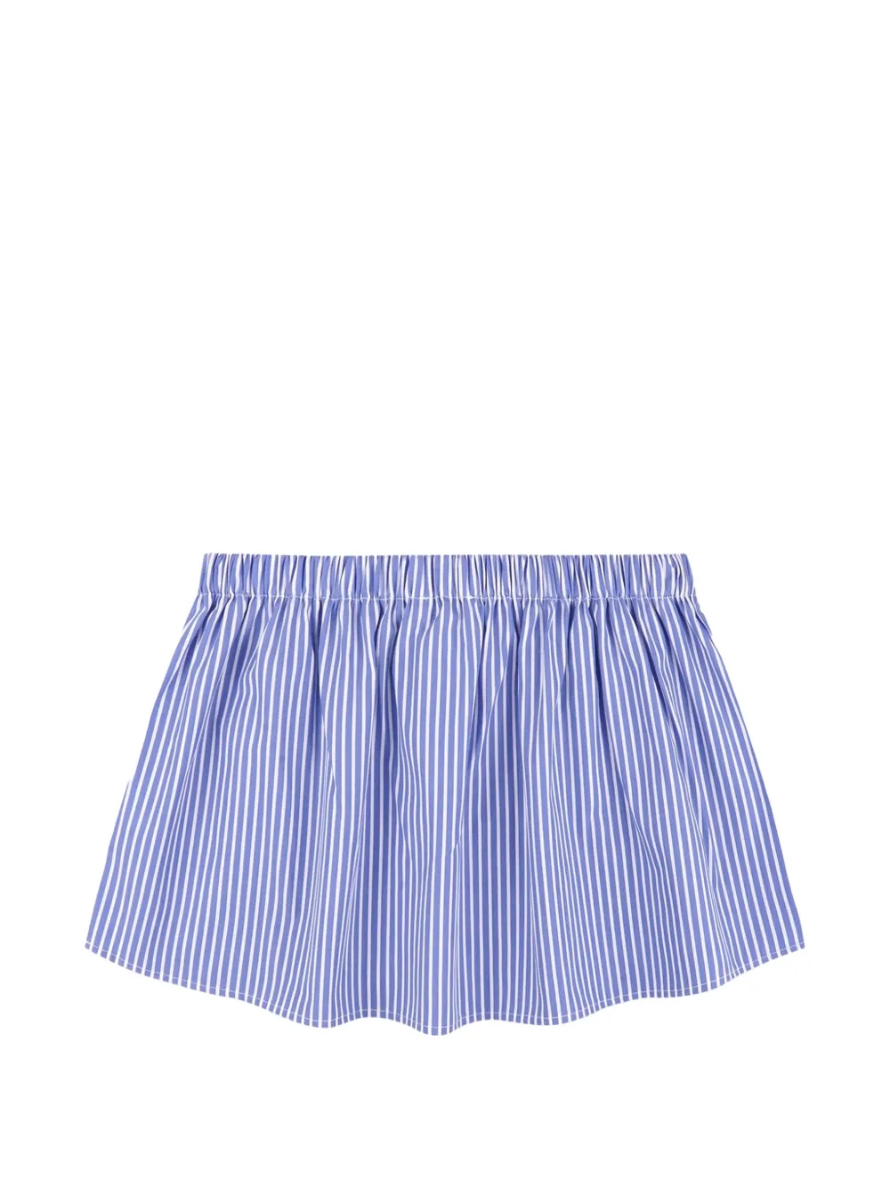Sporty & Rich Popeline mini-rok met kenmerkend logo Blauw