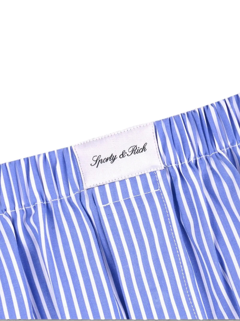 Sporty & Rich Popeline mini-rok met kenmerkend logo Blauw