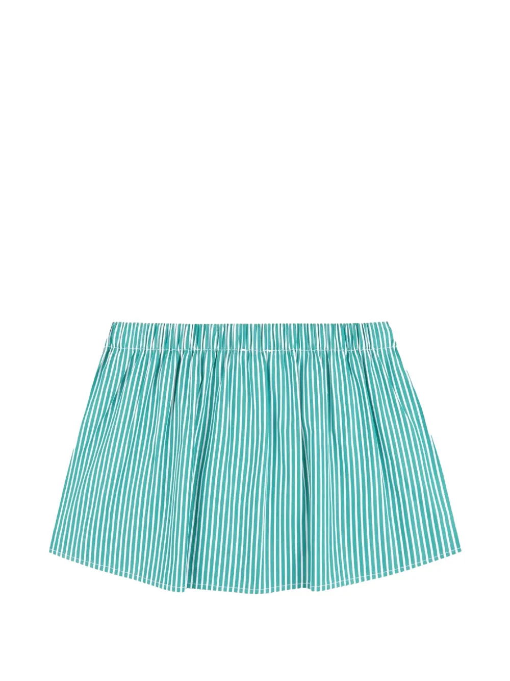Sporty & Rich Popeline mini-rok met kenmerkend logo Groen