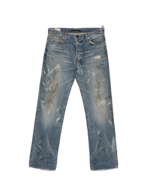Mastercraft Union distressed paint-splatter jeans