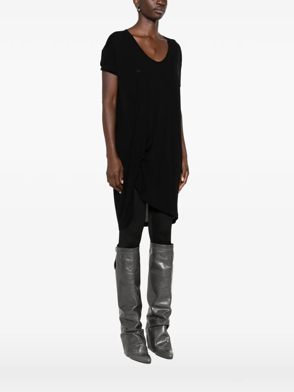 Rick Owens Hiked T-shirt Grijs