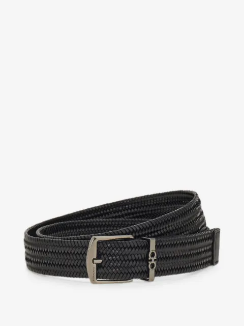 Ferragamo ceinture Gancini à design tressé